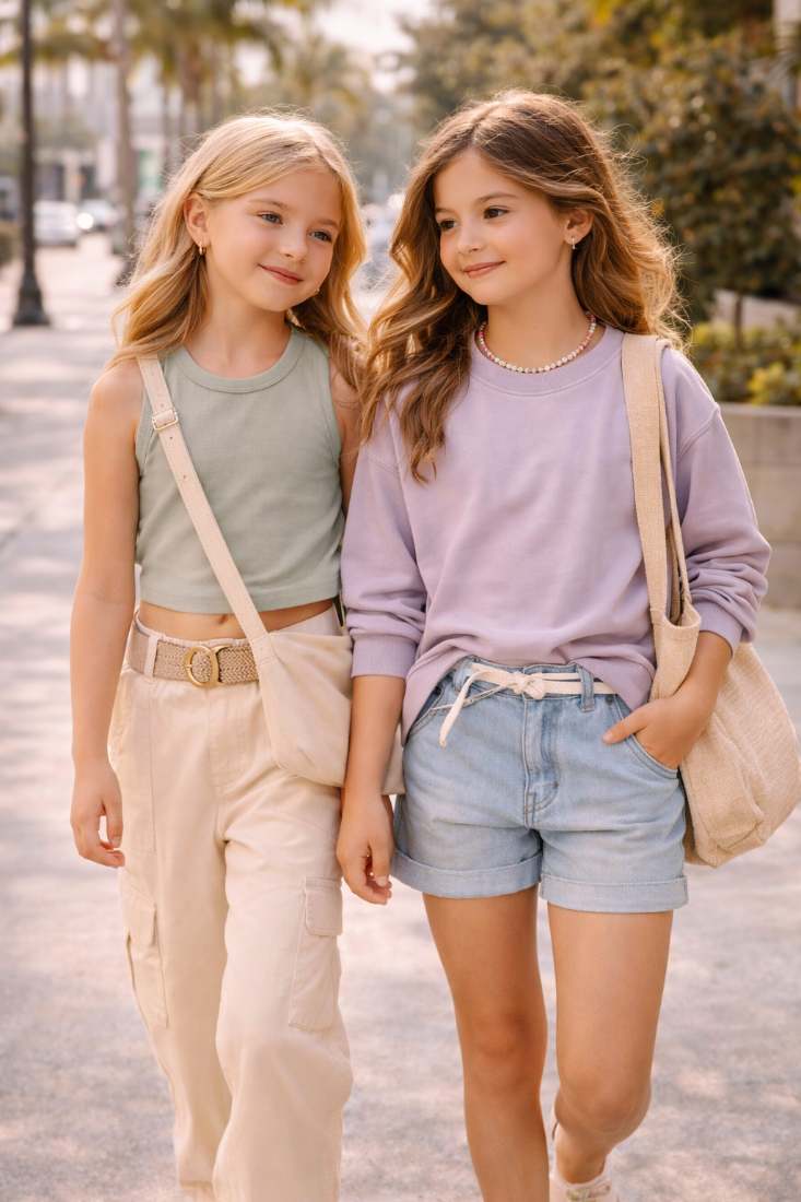 minimalist outfit ideas beige trousers white shirt