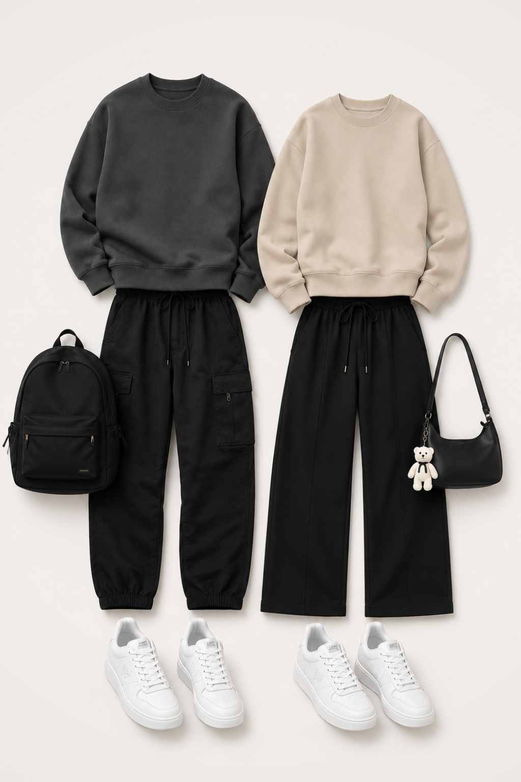 Airport Couple Sweatshirt Outfit