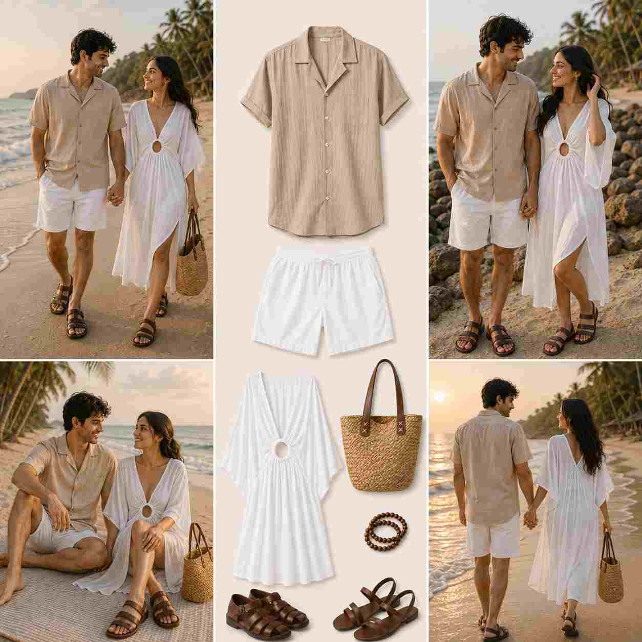 Beach Vacation Couple Outfit