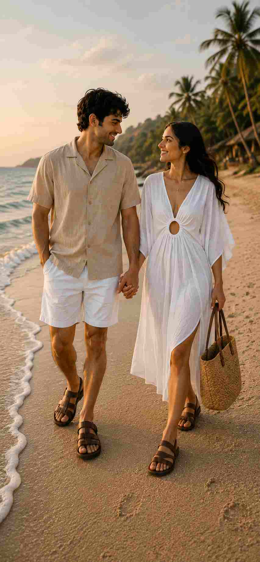 Beach Vacation Couple Look 4