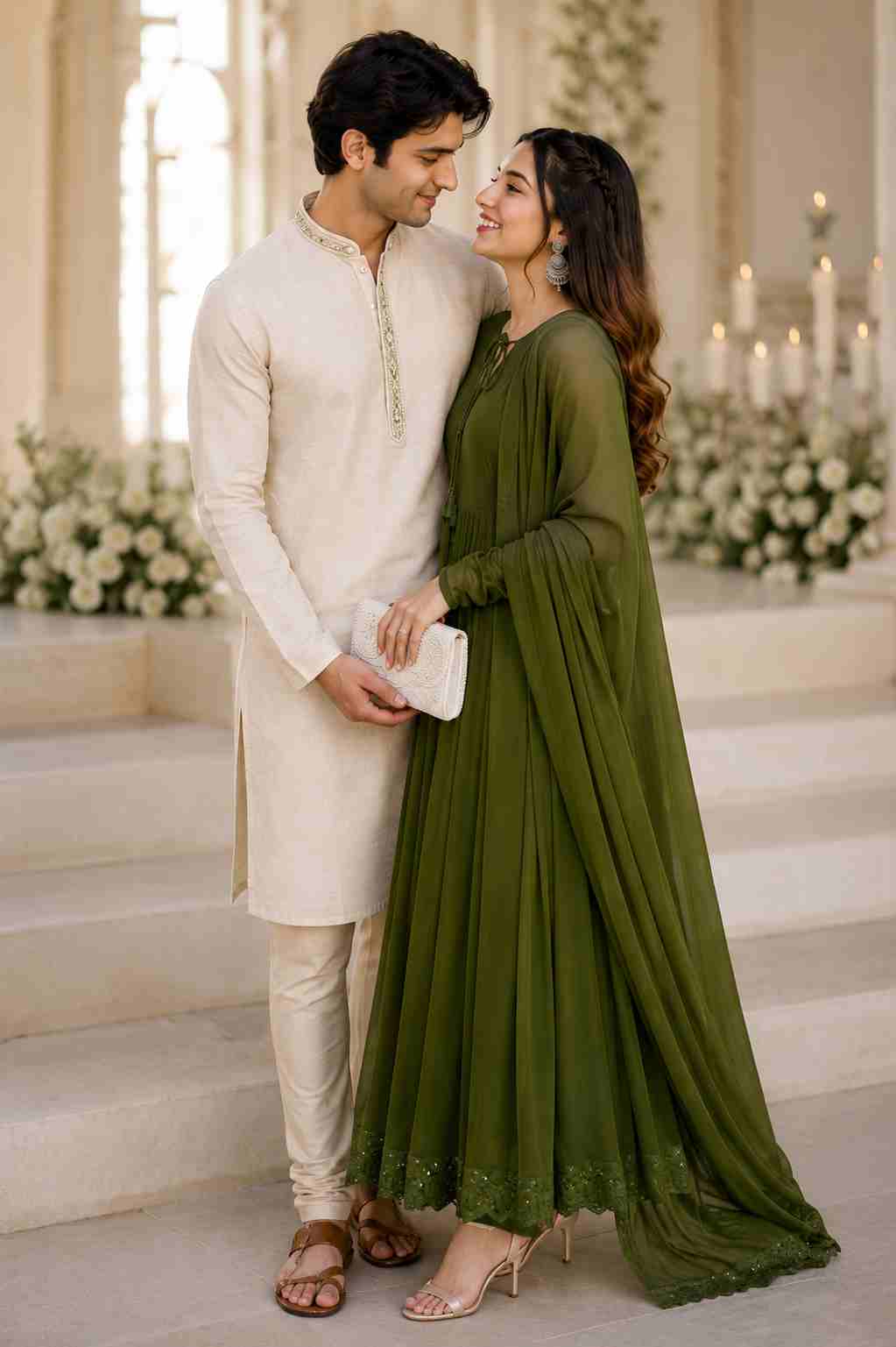 Wedding Guest Couple Look 1