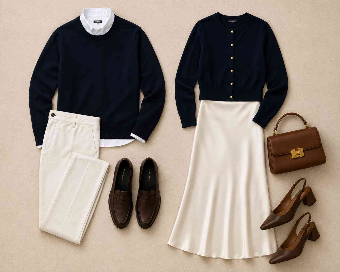 Navy & Ivory Old Money Outfit