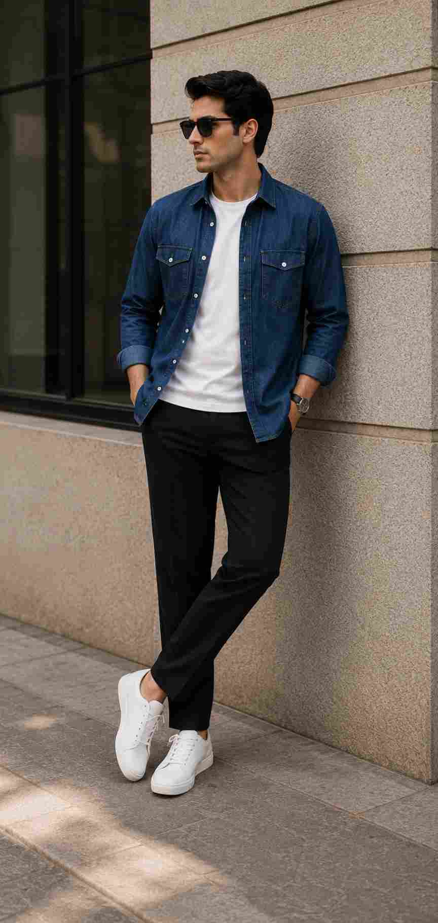 Denim Layers Look 1