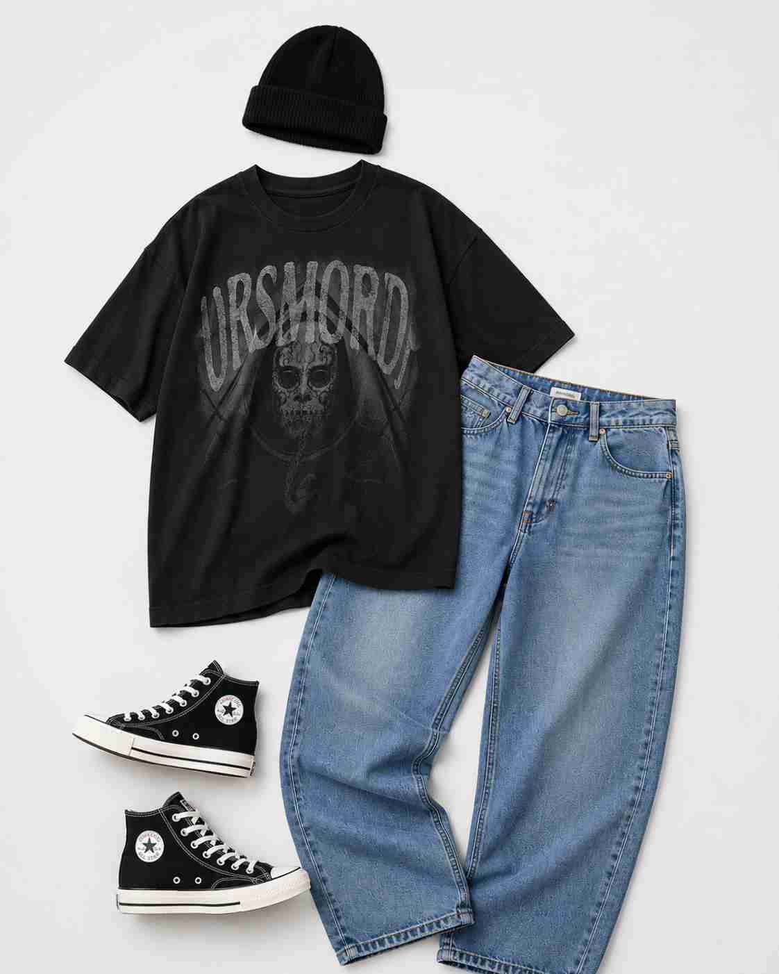 Graphic Streetwear Men Outfit