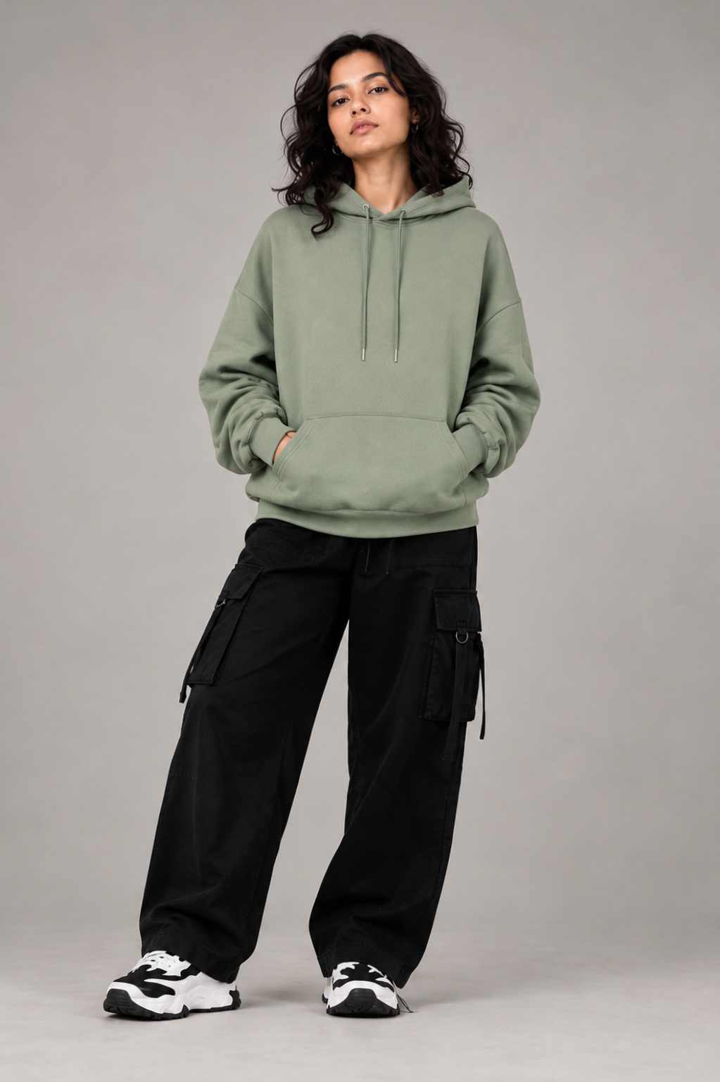 Sage Green Streetwear Look 1