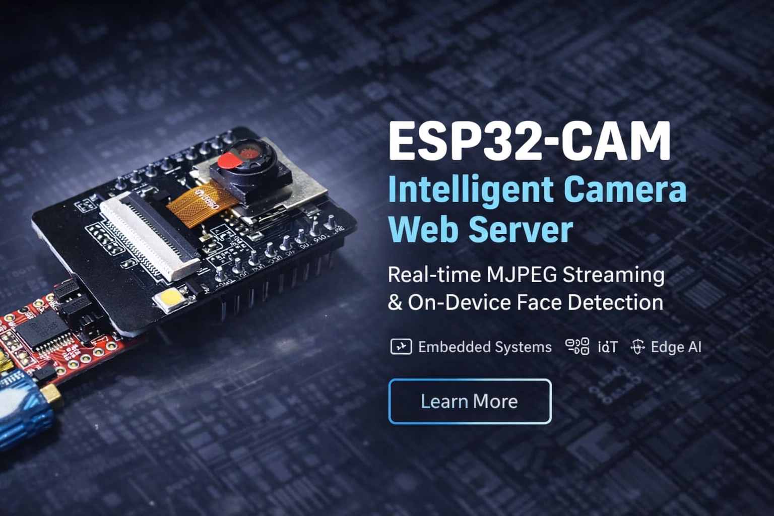 ESP32-CAM Intelligent Camera Web Server with MJPEG Streaming and Face Detection